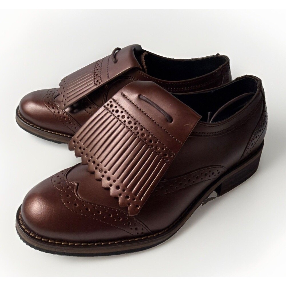 NIB Womens 1883 Wolverine Elsie Oxford Kiltie Copper Leather Sz 5